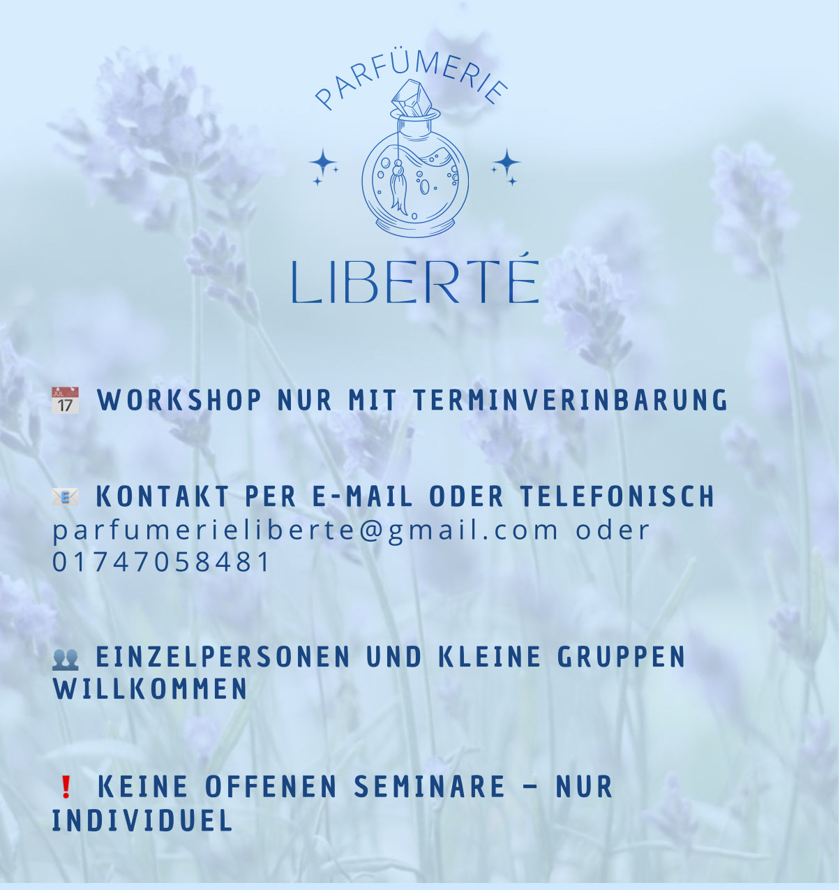 Individueller Parfüm Workshop nur für Dich (1 zu 1)